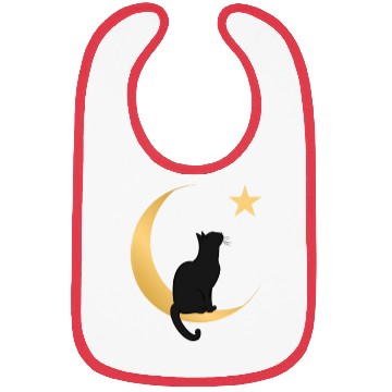 Discover Moon Cat Bibs