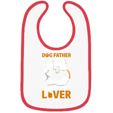 Discover Dog father beer lover Bibs