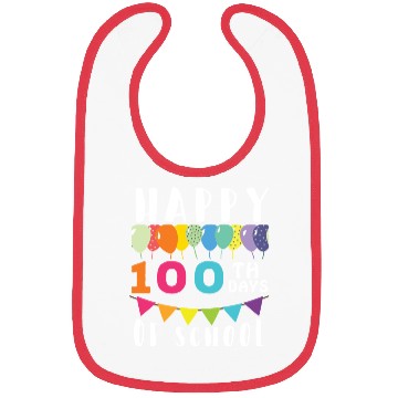 Discover Happy 100 days of school Bibs