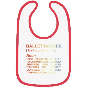 Discover Ballet Dancer Dictionary Bibs