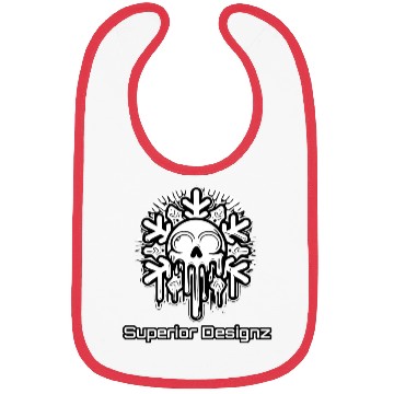 Discover snowflake skull Bibs