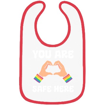 Discover You Are Safe Here LGBTQ Bibs