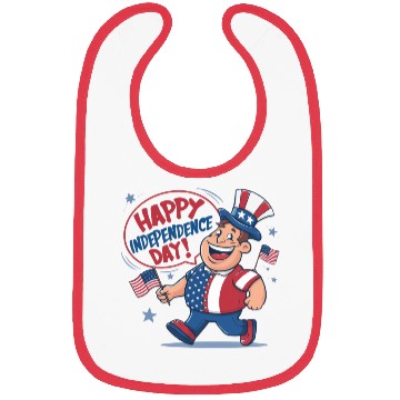 Discover happy independence day Bibs