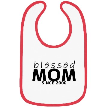 Discover BLESSED Mom SINCE 2000 Bibs
