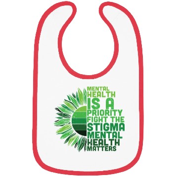 Discover Mental Health Sunflower Bibs