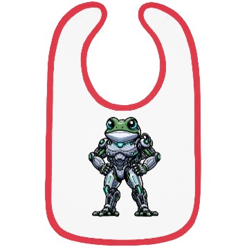 Discover Robot Frog Dabbing Mech Cyborg Cool Bibs
