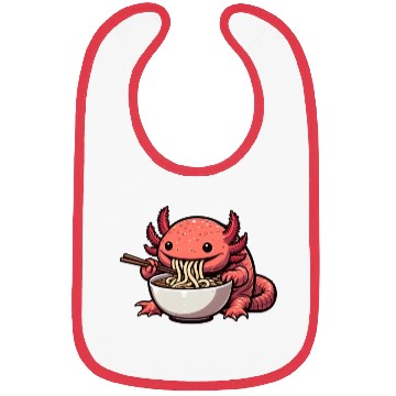 Discover Ramen time for the axolotl Bibs