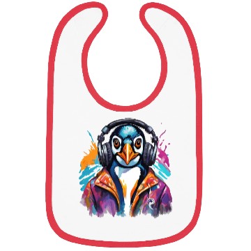 Discover Penguin in a helmet Bibs