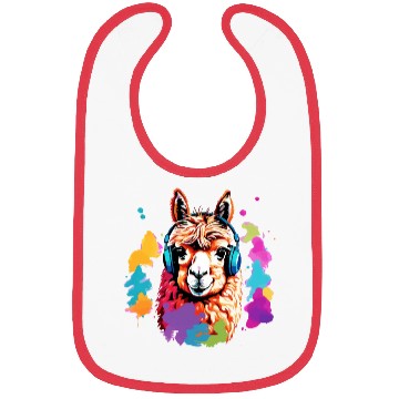 Discover Alpaca in headphones Bibs