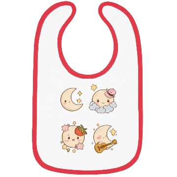 Discover Cute Kawaii moons Bibs
