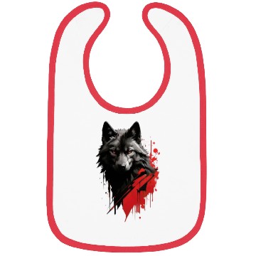 Discover Geometric Wolf Pattern Bibs