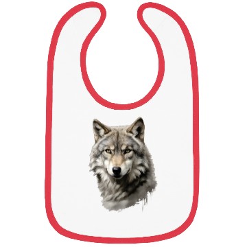 Discover Wolf Kaleidoscope Bibs