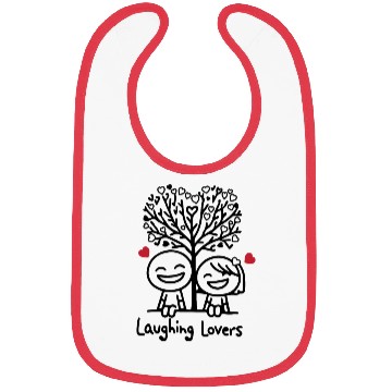 Discover Joyful Lovers Laughing Together Bibs