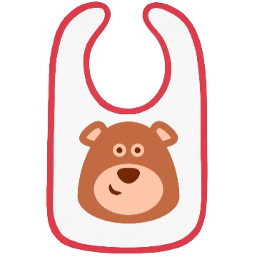 Discover Cute Smiling Bear, Funny, Cartoon Bibs