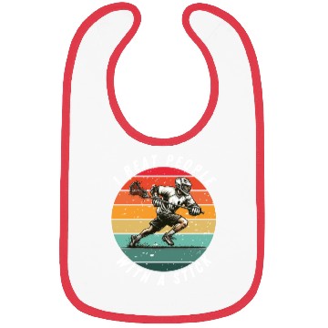 Discover I Beat People with a Stick Lacrosse Bibs