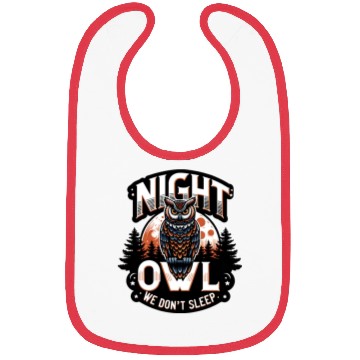 Discover Night Owl - We Don t Sleep Bibs