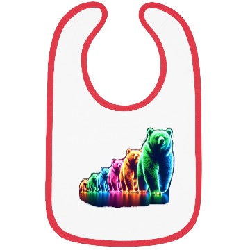 Discover Neon Bears Bibs