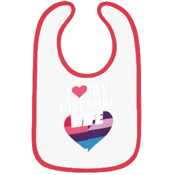 Discover I Love My Bisexual Wife Bi Pride Bisexual Flag Bibs