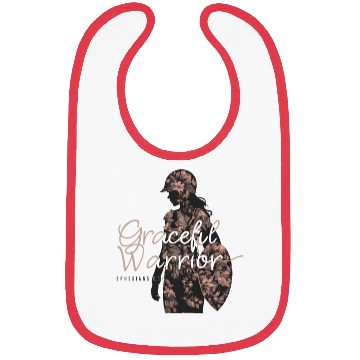 Discover Graceful Warrior Flower Background Design Bibs