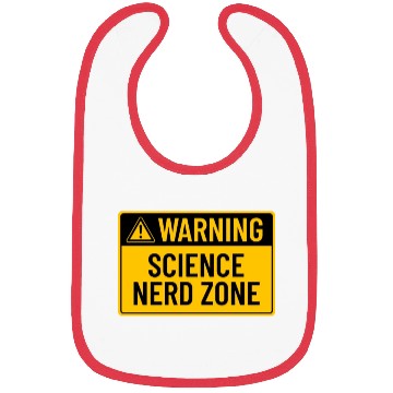 Discover Warning: Science Nerd Zone Bibs
