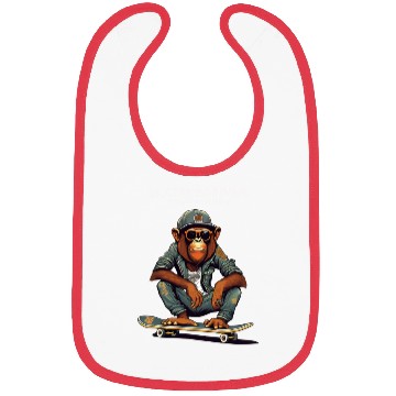 Discover Skateboarding Primate on Wheels Bibs