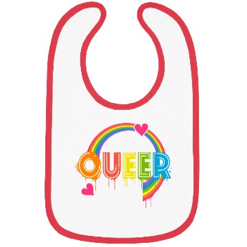 Discover Queer Typo for Pride Month Equal Rights LGBTQ Bibs