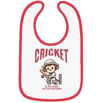 Discover Cricket Monkey Bibs