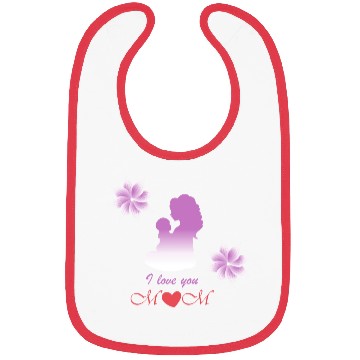 Discover I love you mom Bibs