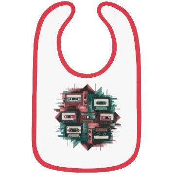 Discover 80s Retro Cassette Classic Cassette Tape for a Bibs