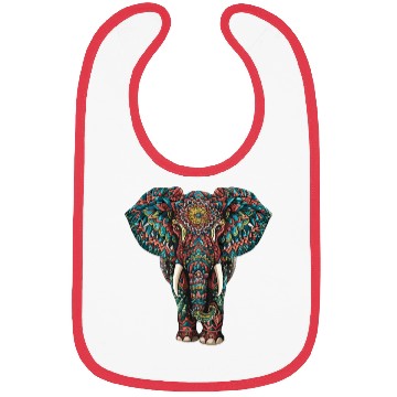 Discover Elephant Mandala for a Art lover Elephant fan Bibs