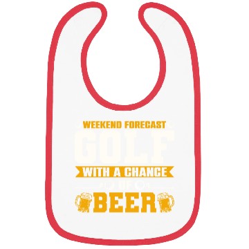 Discover Weekend Forecast Golf with a Chance of Beer Bibs