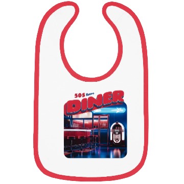 Discover 50s retro Diner good times Bibs