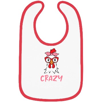 Discover CRAZY Chicken Lady Funny Chicken Lovers Bibs