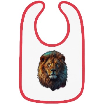 Discover Geometric Lion Galaxy Collection Bibs