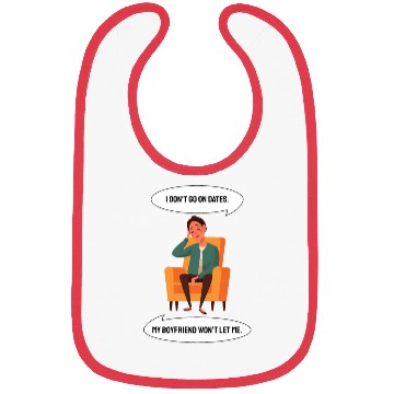 Discover Sad woman sitting in an armchai Bibs