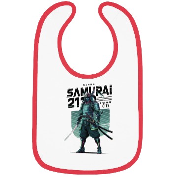 Discover Cyber Samurai 2110: Glowing Katana Warrior Bibs
