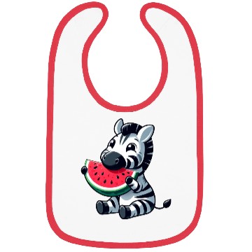 Discover Zebra melon watermelon fruit fruity Bibs