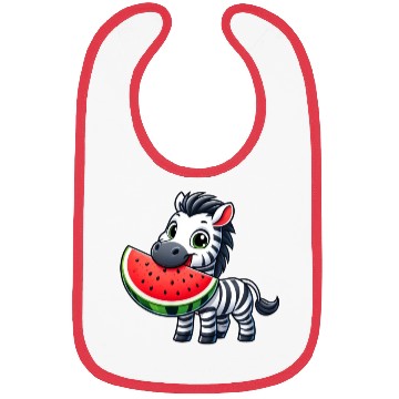 Discover Zebra melon watermelon fruit fruity Bibs