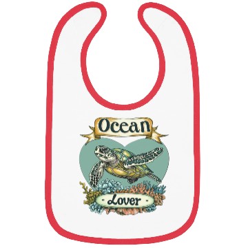Discover Ocean Lover Sea Turtle Bibs