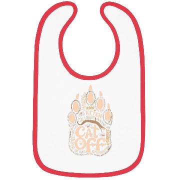 Discover Cat Paw typography Bibs