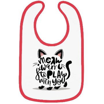 Discover Cat typography Bibs