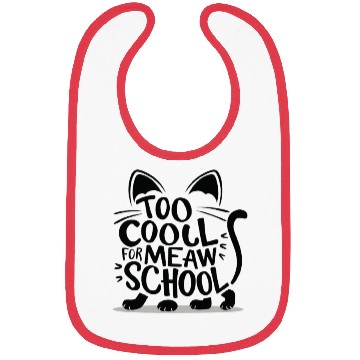 Discover Cat typography Bibs