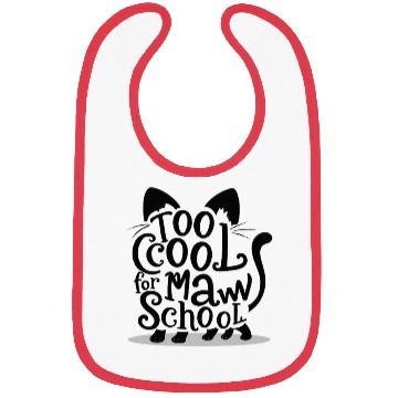 Discover Cat typography Bibs