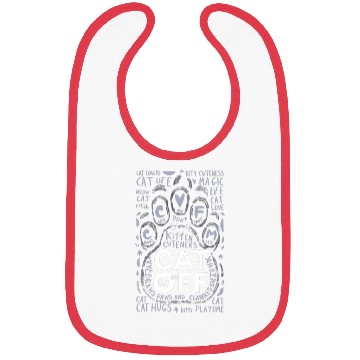 Discover Cat Paw typography Bibs