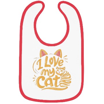Discover Cat typography Bibs