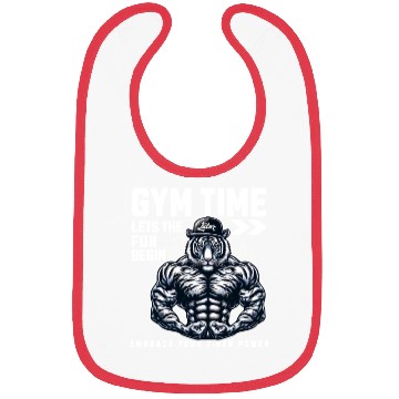 Discover gym time tiger power Bibs