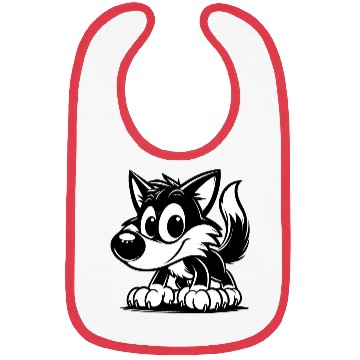 Discover Little Howler: Baby Wolf Design Bibs