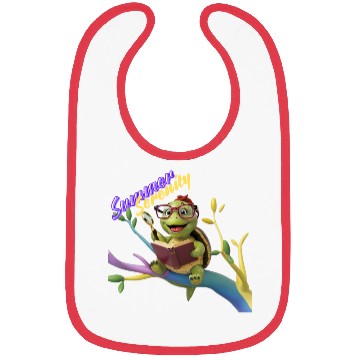 Discover Cute Little Green Sea Turtle for Summer Aesthetic Bibs