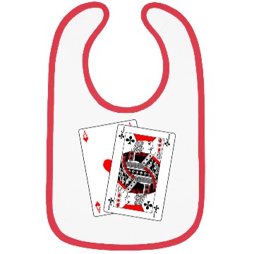 Discover Two cards Blackjack Bibs