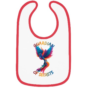 Discover Colorful bird with open wings Bibs